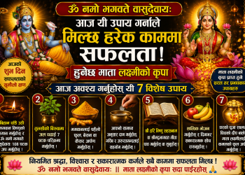 ओम नमो भगवते वासुदेवाय: आज यी उपाय गर्नाले मिल्छ हरेक काममा सफलता, हुनेछ माता लक्ष्मीको कृपा